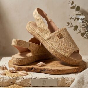 Espadrille Sandalia Palma en Rafia Texturizada